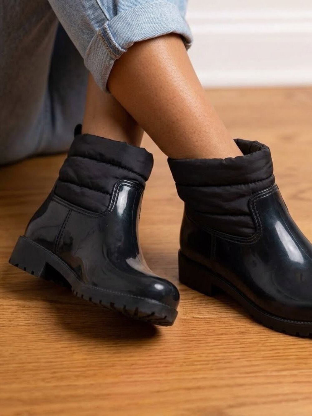 Charter Club Boots Trudyy Rain Women's Size 8 Black Block Heel Winter Shoes